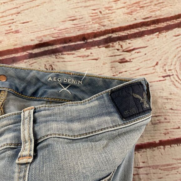 American Eagle Outfitters Super Stretch Flare Jeans Women's Size 0 Long - Picture 11 of 15